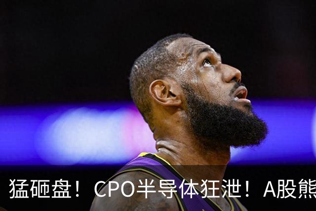 猛砸盘！CPO半导体狂泄！A股熊市未止？